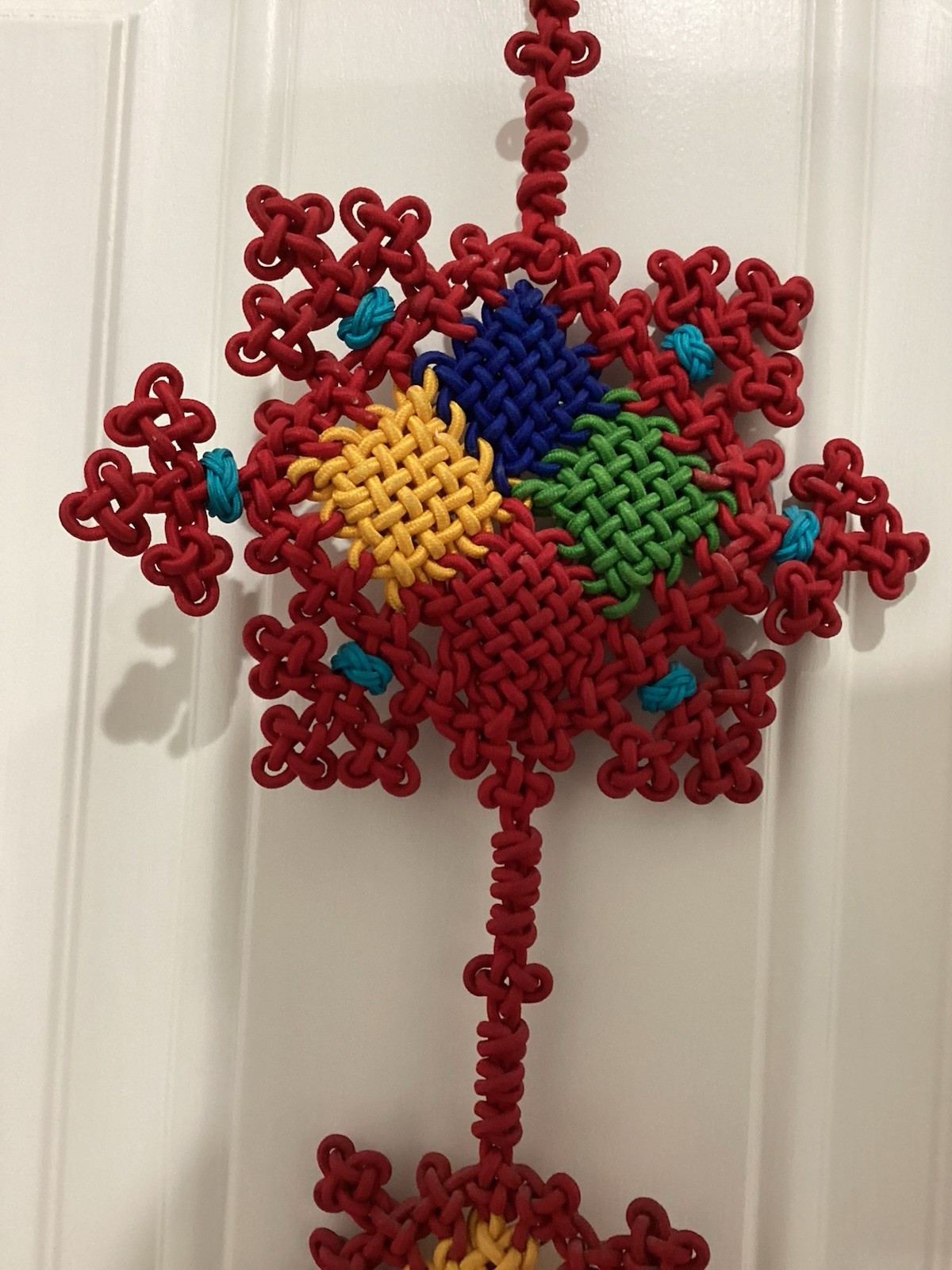Chinese Asian Knoted Tussel Good Fortune Multicolor 49”