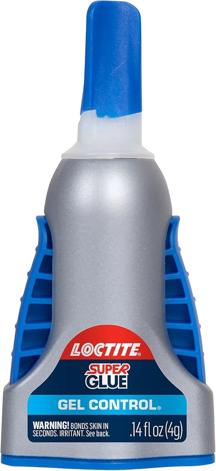 Super Glue Gel Control, Clear, 0.14 fl oz Bottle, 6 Pack – Superglue for Plas…