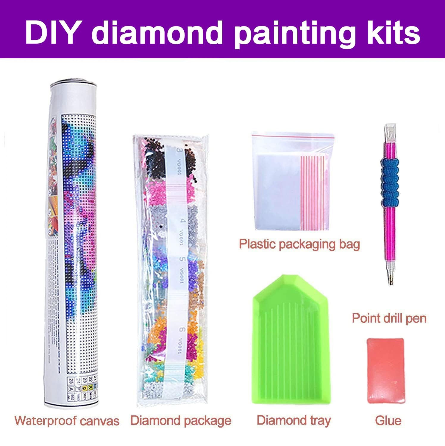 croshom Elephant Diamond Art Kits for AdultsDIY 5D Elephant Diamond Painting …