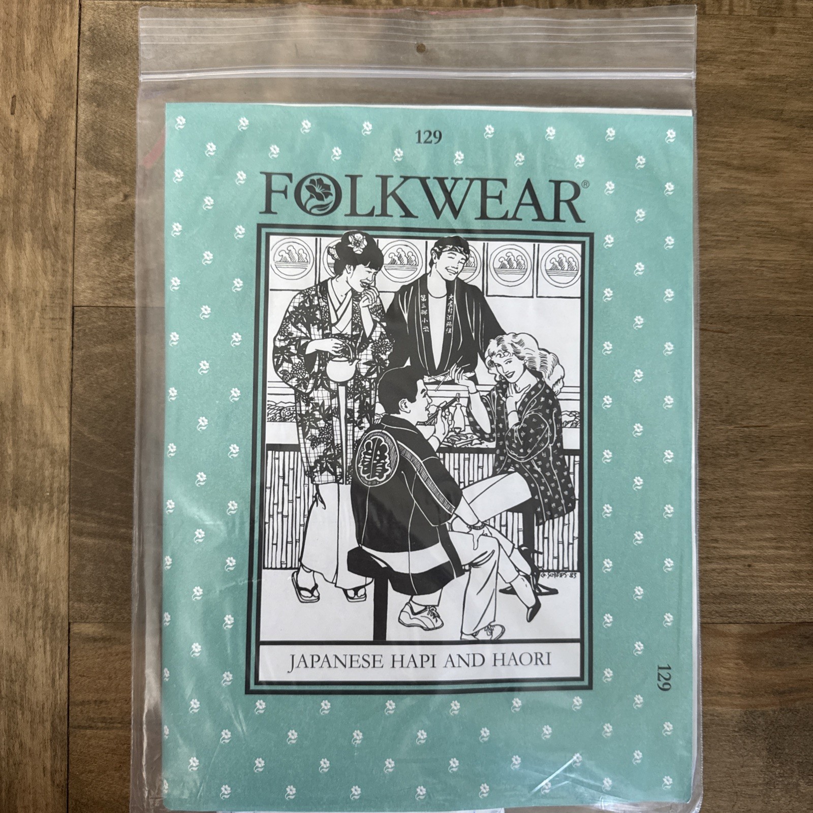 1983 Still NEW Folkwear Japanese Hapi and Haori #129 Sewing Pattern UNCUT Unisex