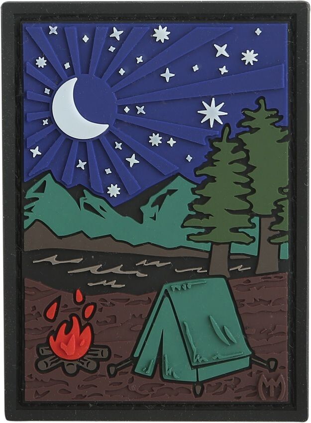 Maxpedition Outdoor Camp Patch Loop-Field Lined Sheet PVC Rubber Glows In Dark