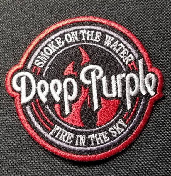 Deep Purple Embroidered Patch appro3x3.5″ Iron-On Sew-On Classic Rock Band Badge
