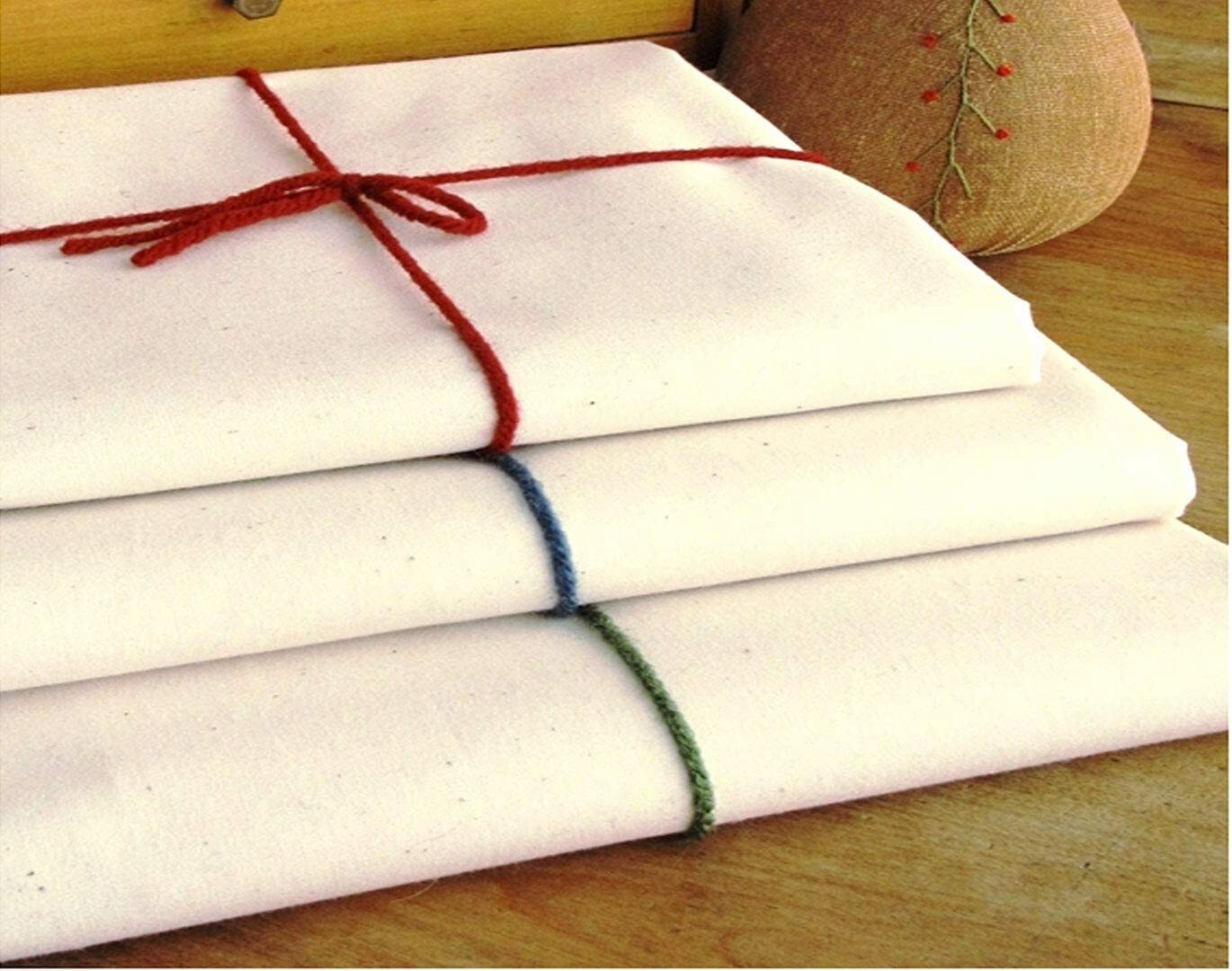 Premium Unbleached Cotton Canvas Duck Fabric Natural for DIY Crafts Home Project