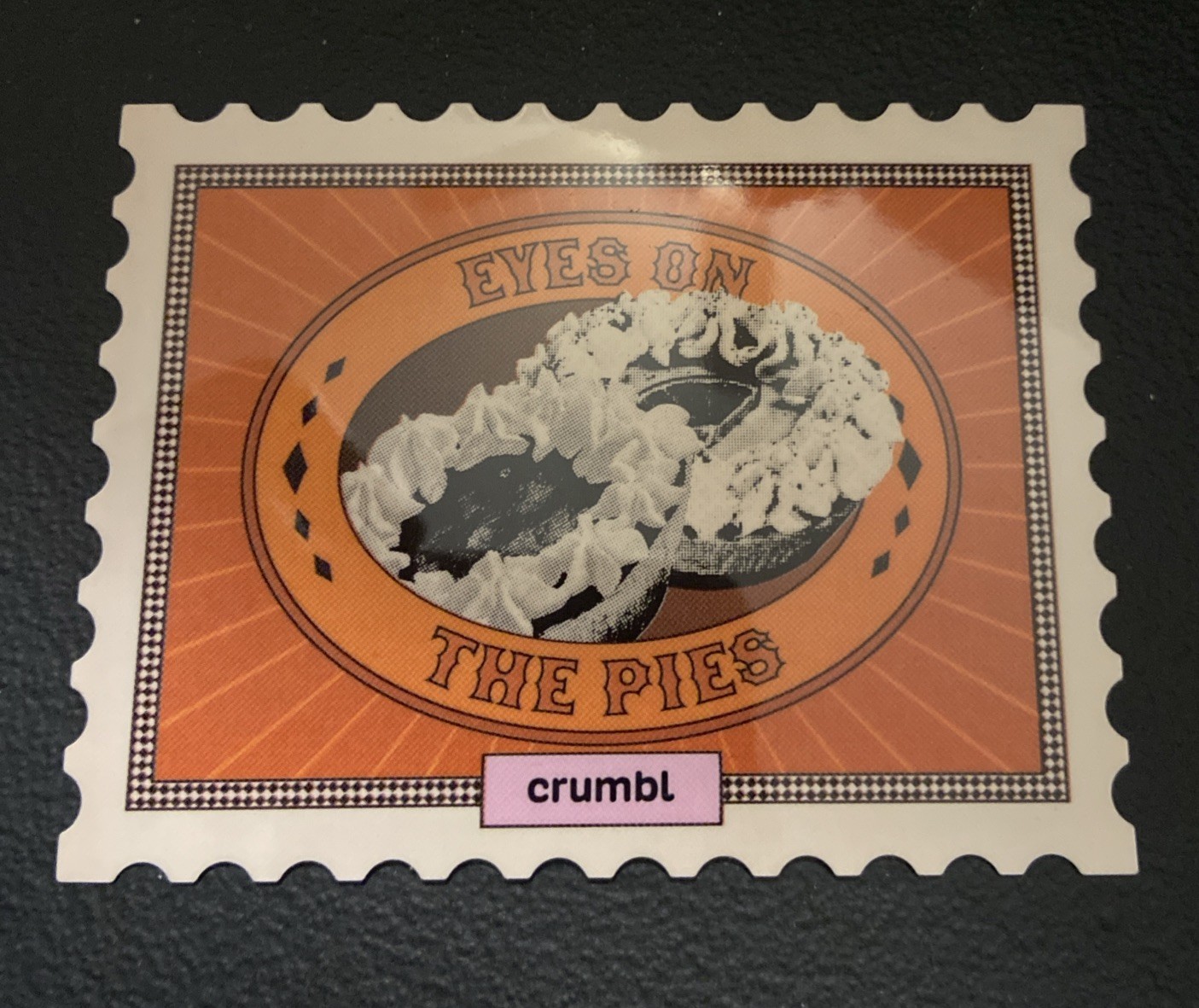 Crumbl Sticker – Eyes On The Pies – November 2025 Limited Edition