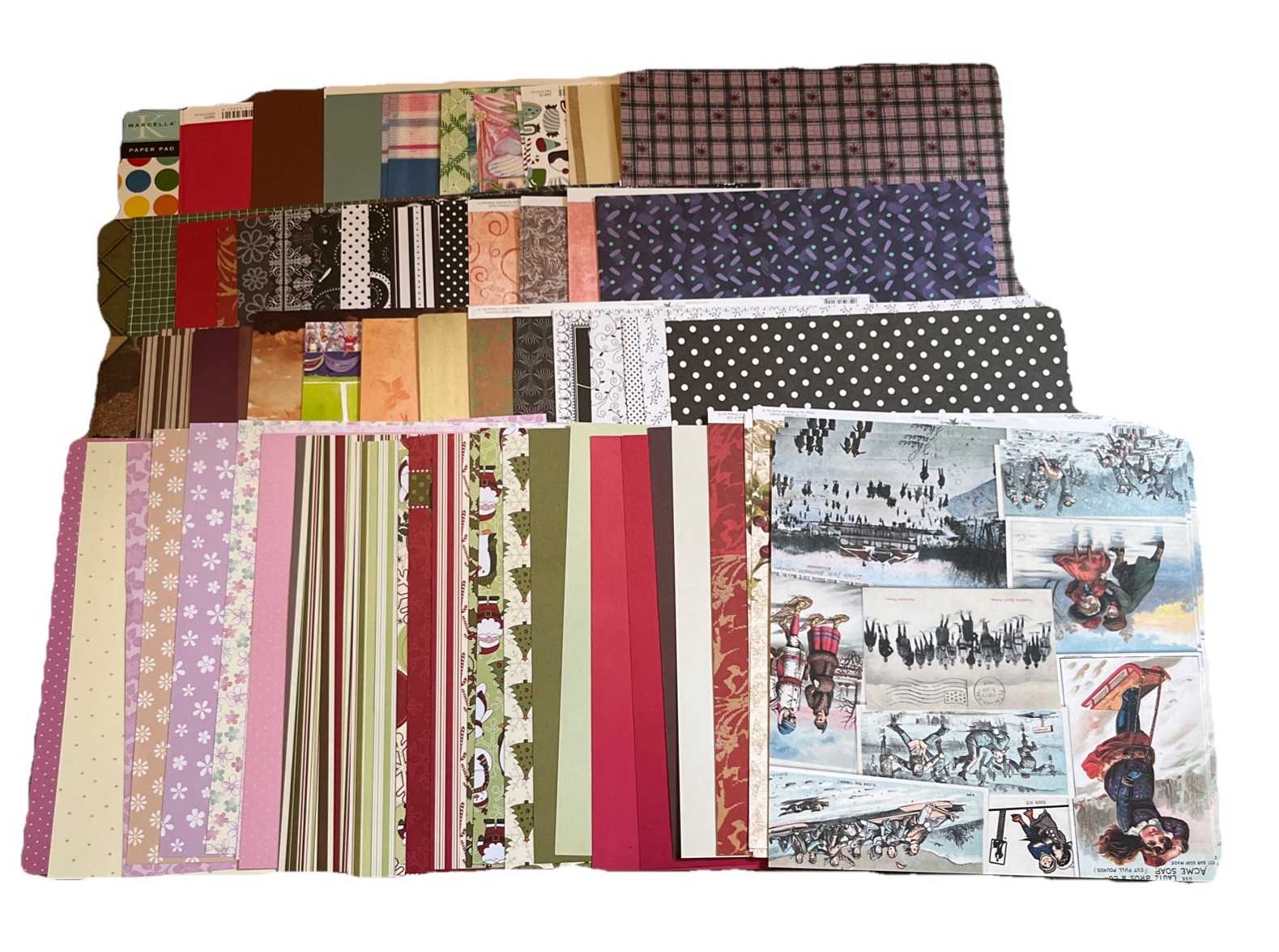 5 LB Huge 12×12 Scrapbook Paper Lot Cardstock Patterned Craft Paper Mixed Prints