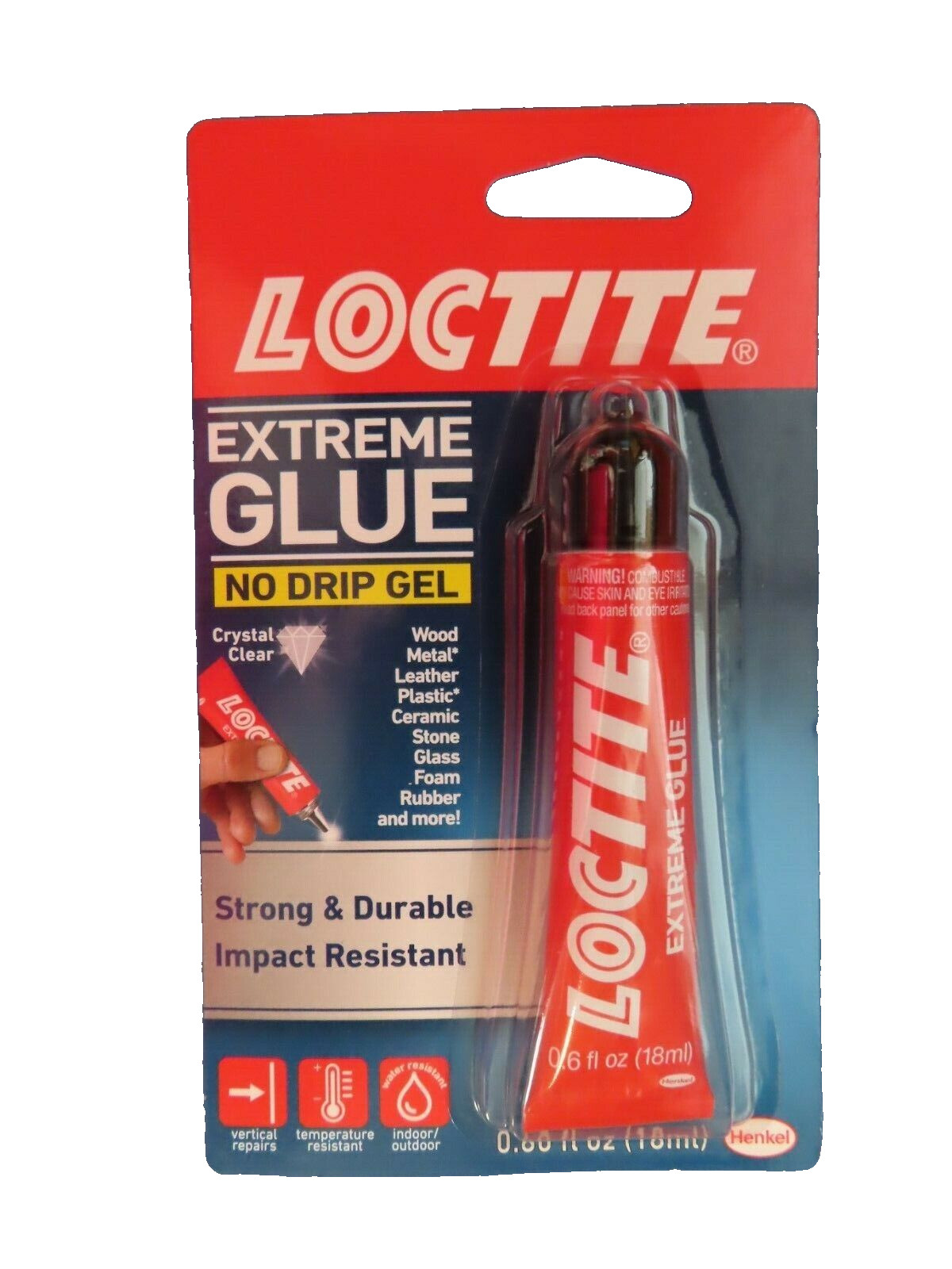 Loctite Extreme Glue No Drip Gel Glue Tube 0.60 Fl Oz NEW