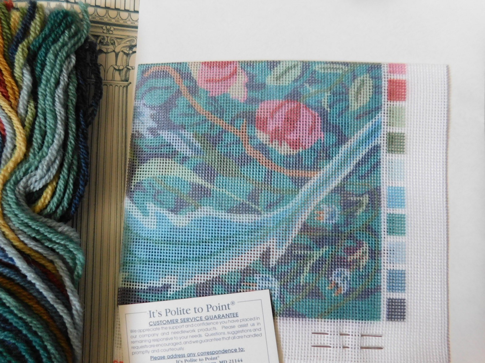 Heirloom Quality Needlepoint Its Polite To Point William Morris 4537 Irises
