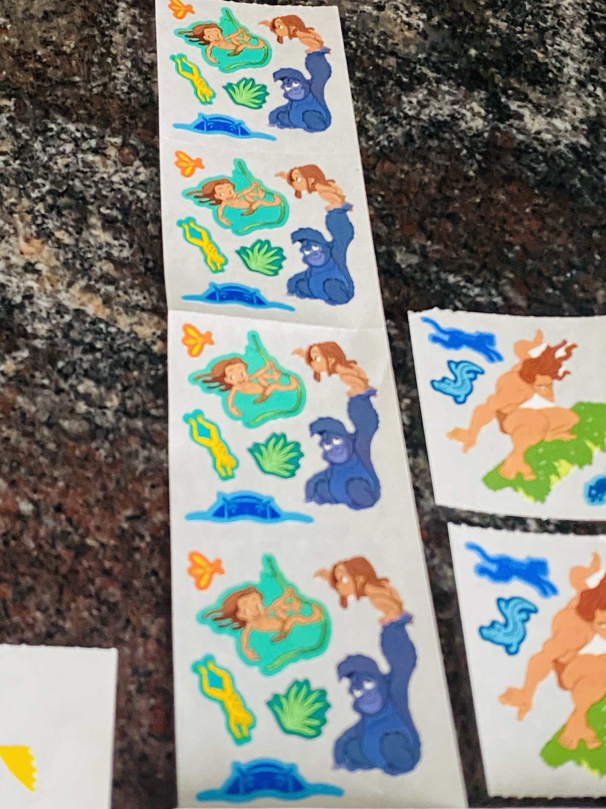 Big Lot of VTG Stickers Sandy Lion & Mrs Grossman – Fuzzy, Shimmery & Character