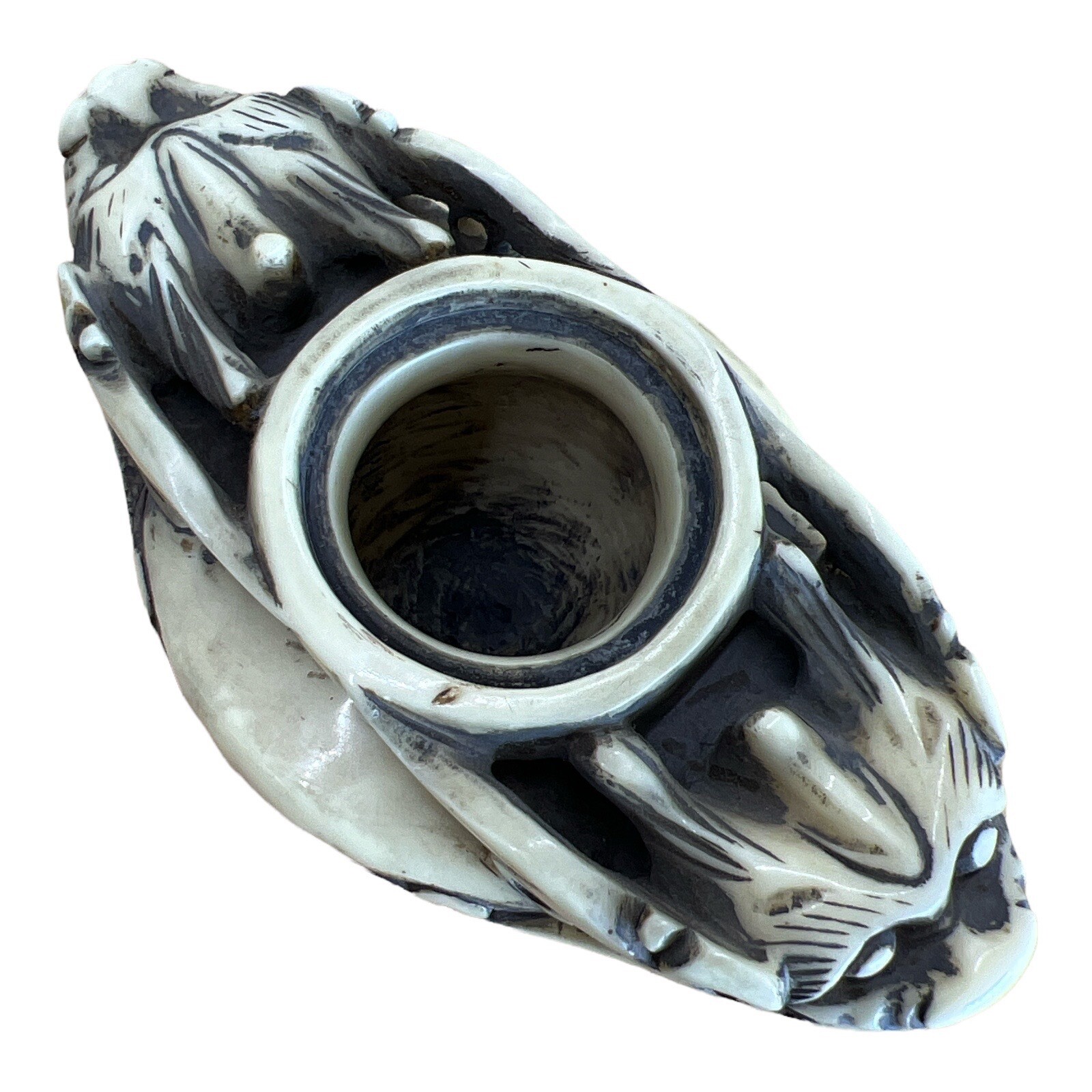 Incense Cone Burner Holder Asian Foo Temple Dogs Rings Scent Resin