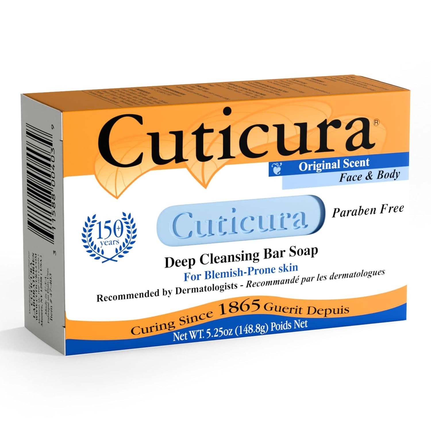 Cuticura Deep Cleansing Face and Body Soap – Original Scent – 5.25 Oz