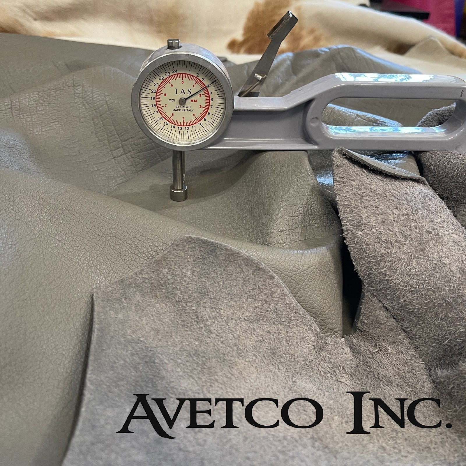 Avetco Gray Buffalo Full Grain Leather Hide 4-5oz Phoenix Soft 25-40 SF.