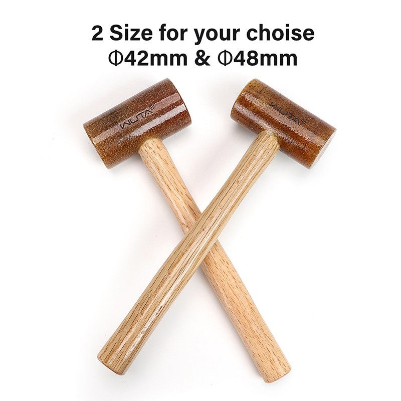WUTA 100% Rawhide-head Mallet Leather Craft Hammer Stamping Jewelry 48mm 42mm