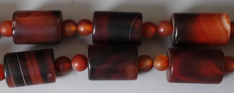 Charm China red Agate Beads Necklace! Ethnic style Simple and elegant string