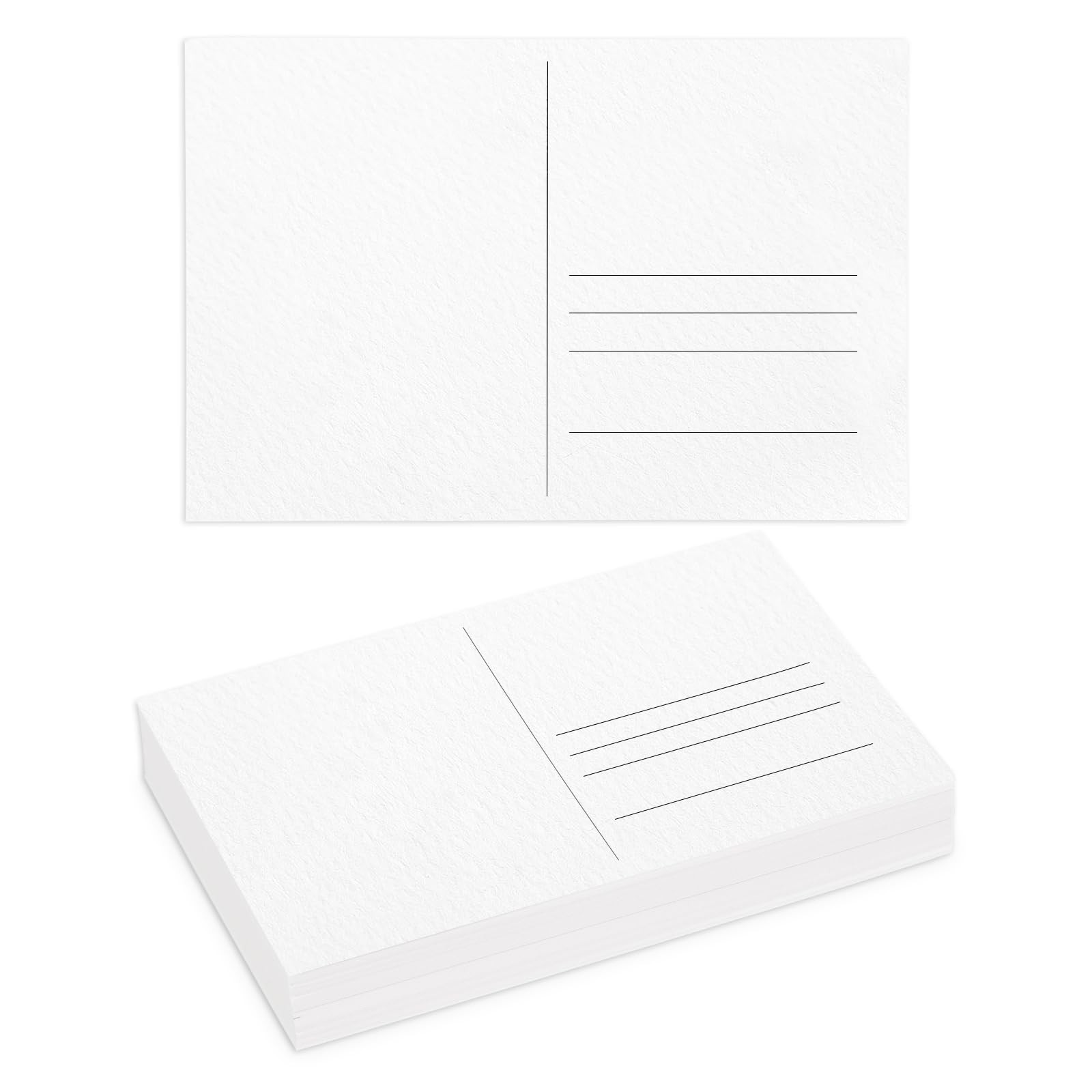 Watercolor Postcards 4×6 Inch 100% Cotton 300gsm Blank Painting Cards 50 Pcs