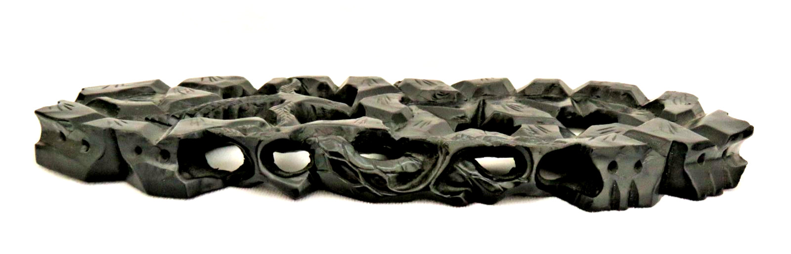 Antique Chinese 1900 Carved Wood Scholar’s Display Stand
