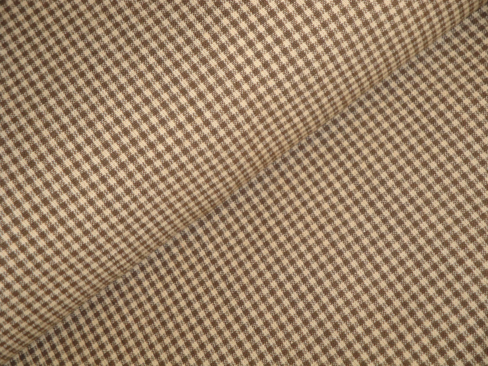 Faded Memories Brown Small Check Apparel Quilt Sewing Homespun Apparel Fabric