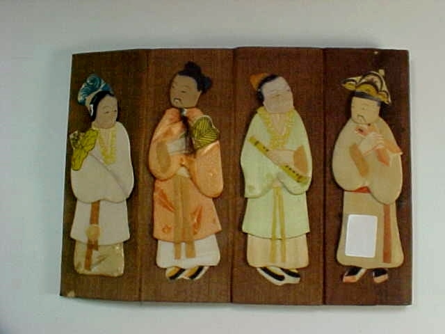 Chinese Hexagon Collapsible Box with the 8 Mythology Legendary Immortals