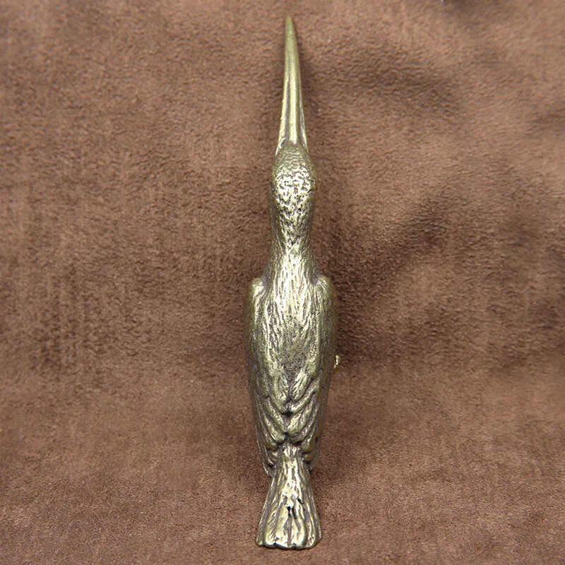Pure Copper Statue Desktop Decorations Ornaments Vintage Brass Figurines Decors