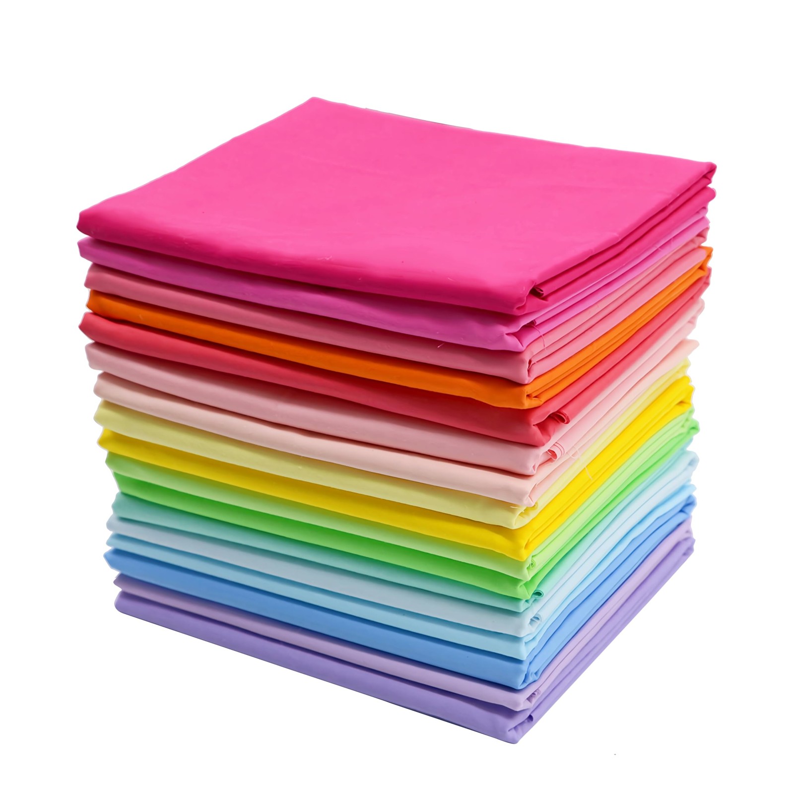 Bright Solid Fat Quarters Quilting Fabric Bundles, 18 x 22 inches,Bright Solids