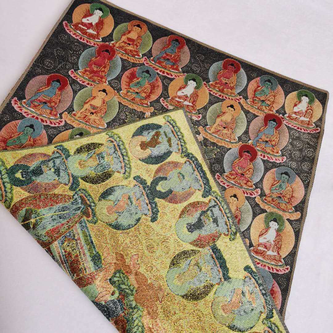 36″Tibet Tibetan Cloth Silk Buddhism 10000 Buddha Tathagata Tangka Thangka 265