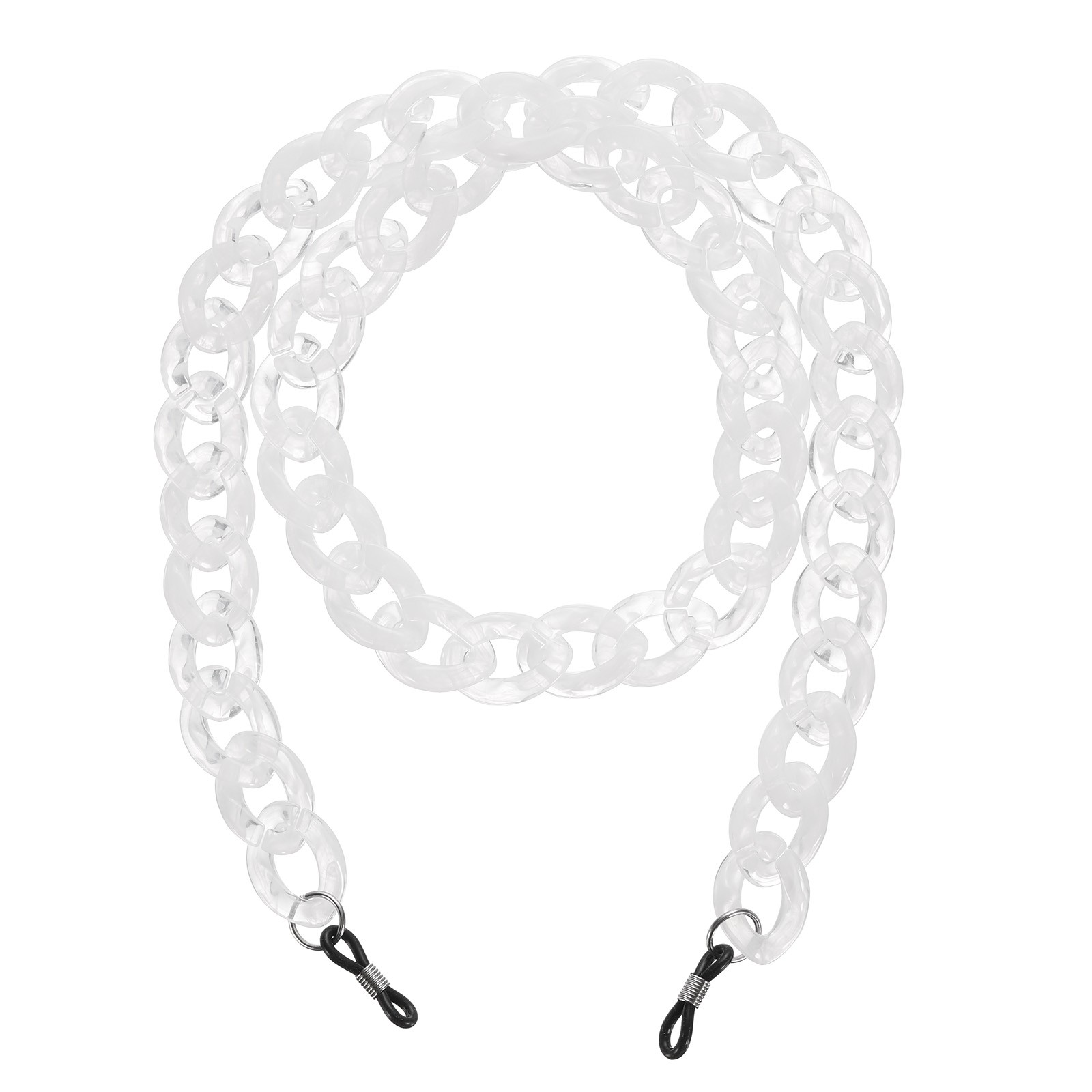 Eyeglass Chains for Women Acrylic Eyeglass Holder Chains for Glass Clear White