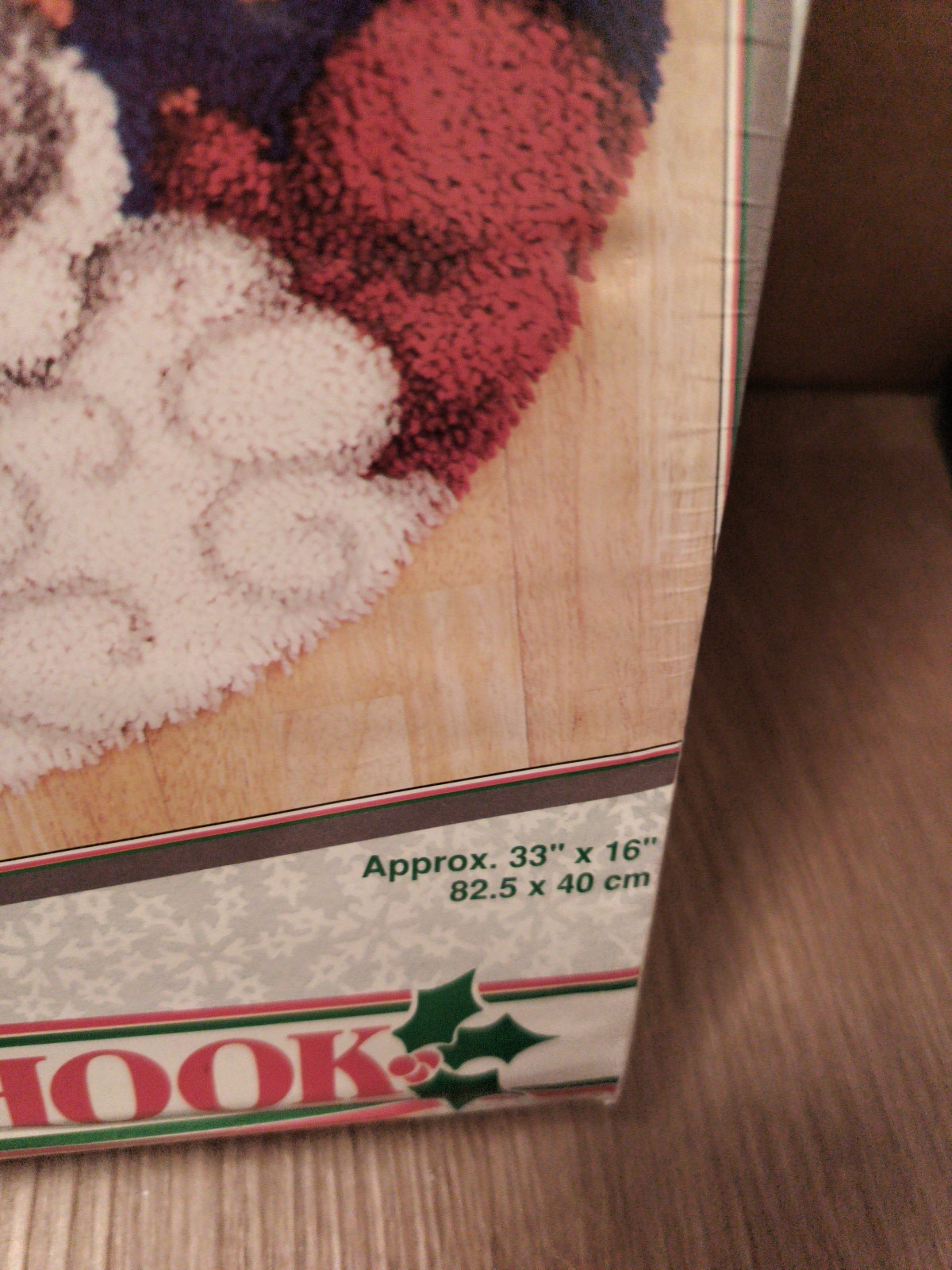 Wonder Art Caron Latch Hook Kit #4659 Kris Kringle Inside Mat 33″X 16″ Santa New