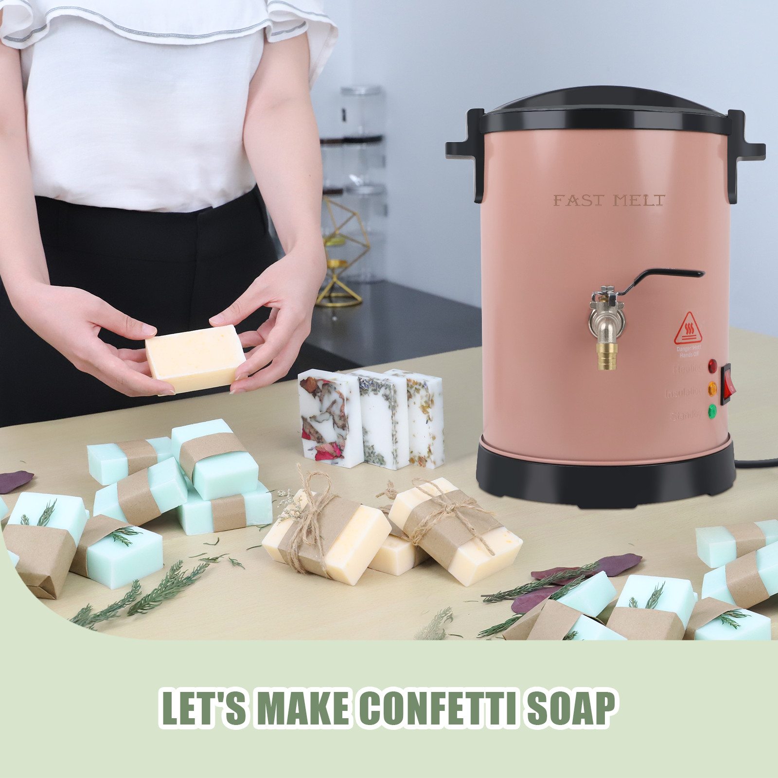 Soap Making Machine 3L/6L Soap Melter Pot Electric Soap Melting Heater DIY Craft