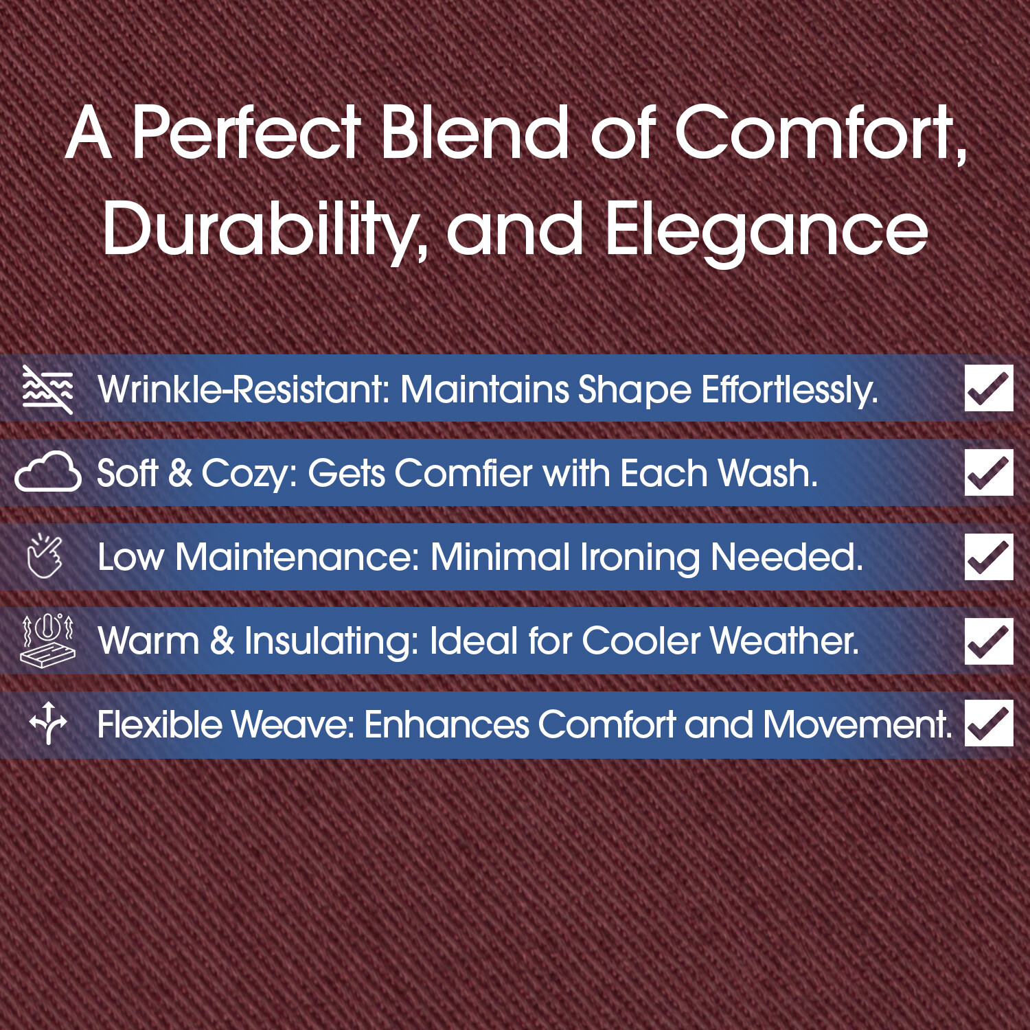 Burgundy Poly Cotton Twill Fabric – $$ Buy More – Save More $$ – #87740