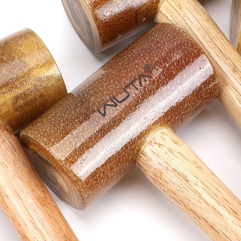 WUTA 100% Rawhide-head Mallet Leather Craft Hammer Stamping Jewelry 48mm 42mm
