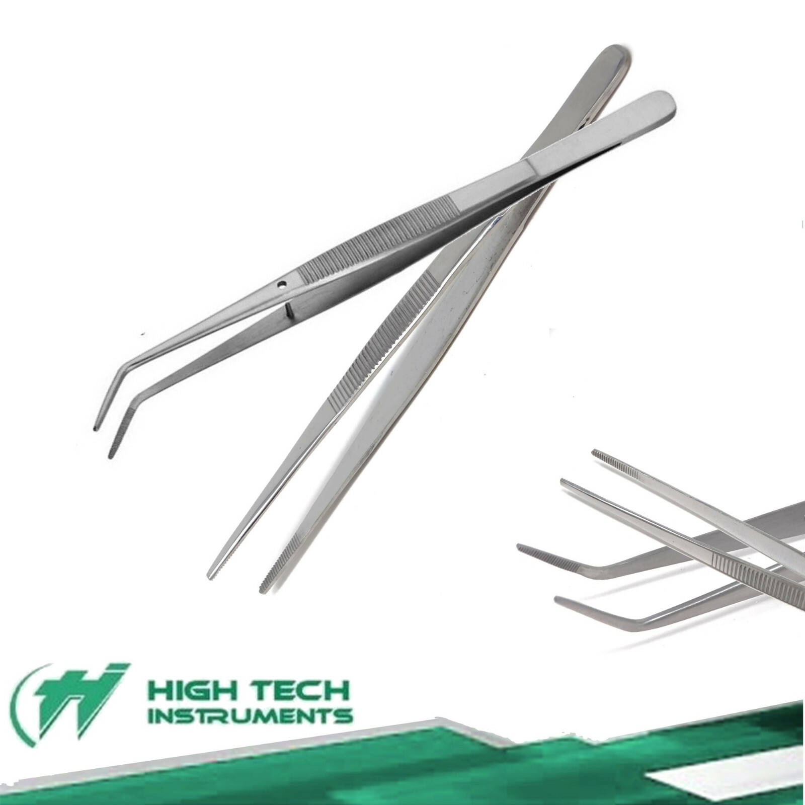 2 Pc Stainless Steel Tweezer Soldering Tool, Hair Removal, Crafts Model Work
