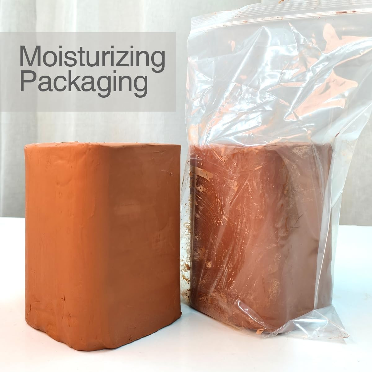 Terra Cotta Pottery Clay for Wheel Throwing, 5 Lbs, Low Fire Clay for Beginners
