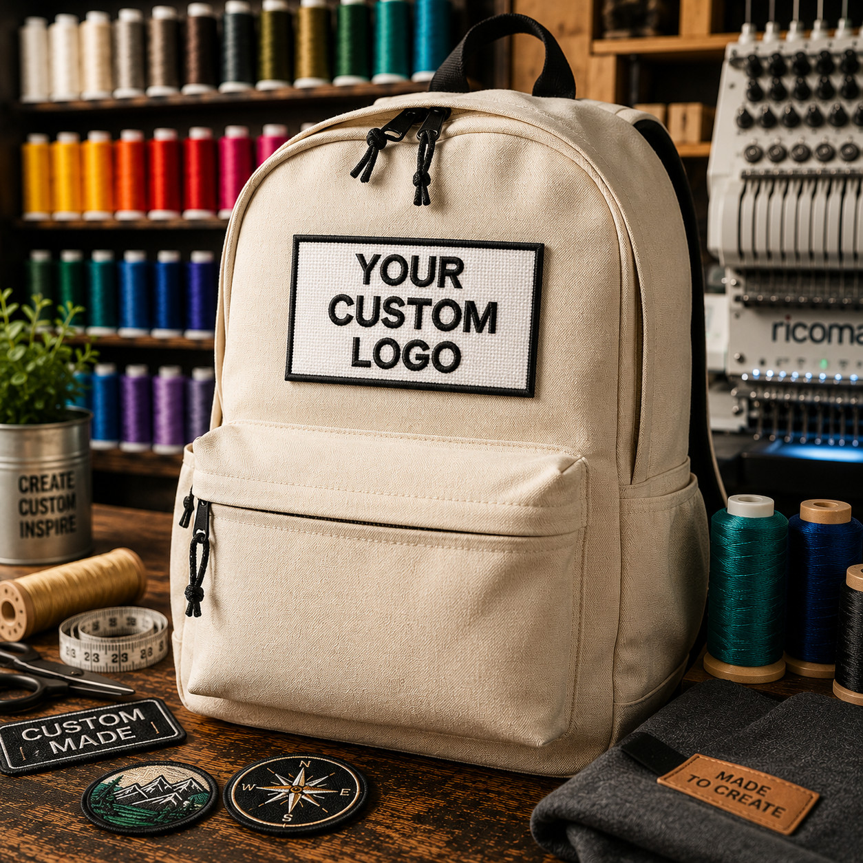 CUSTOM YOUR LOGO PERSONALIZED TAG EMBROIDERED PATCH iron-on or hook Applique