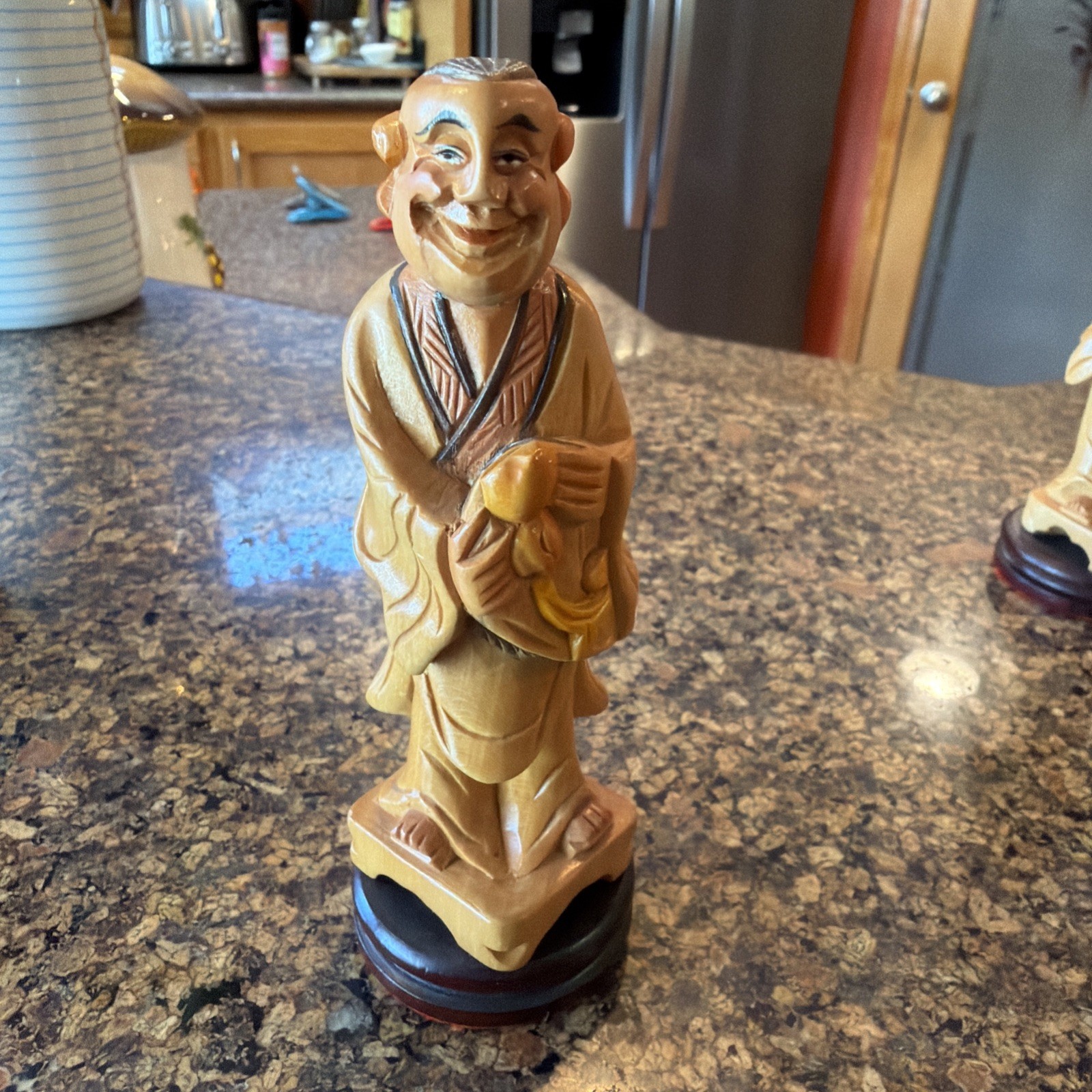 Vintage Chinese Eight Immortals Carved Boxwood Set Republic Period