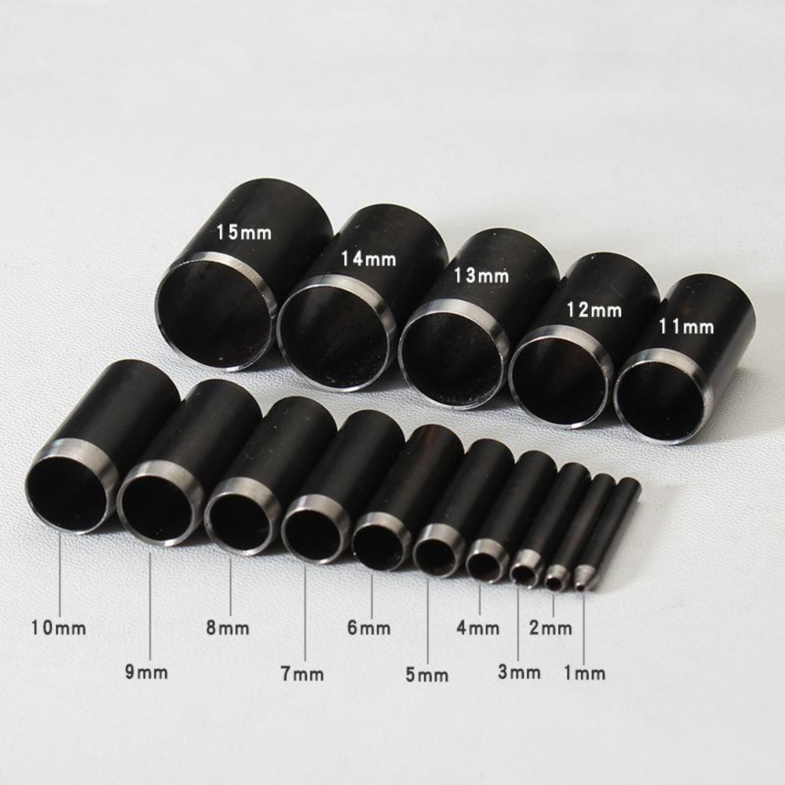 1-25mm Leather Hole Punch Round Die Set for DIY Crafts Hollow Cutter Tool