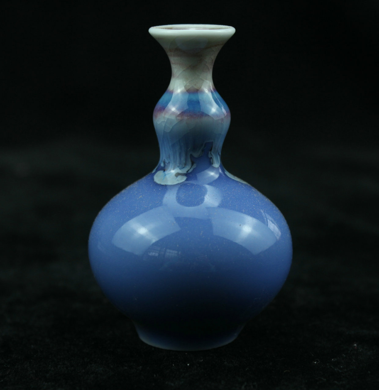 7 cm Chinese Jun Kiln Porcelain Vase Bottle Old Pottery flower vase