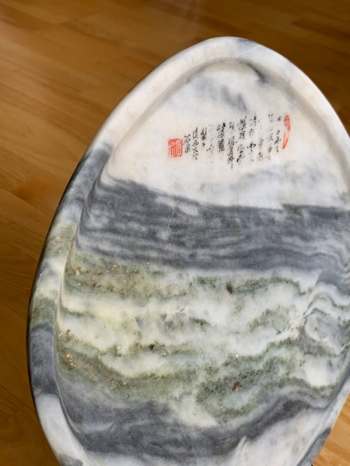 Dali Dream Stone Chinese Natural Marble Dream Stone Tea tray Vintage hand made