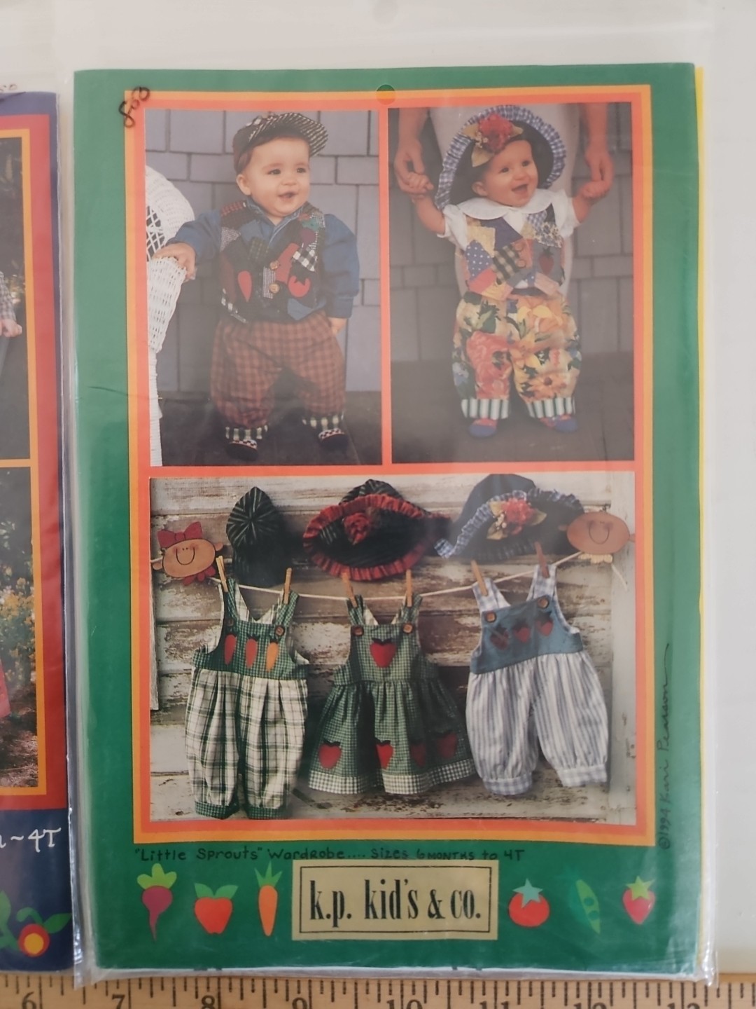 Lot of 2 K.P. KIDS & CO. Infant & Toddler Sewing Patterns Sizes 3 Months to 4T