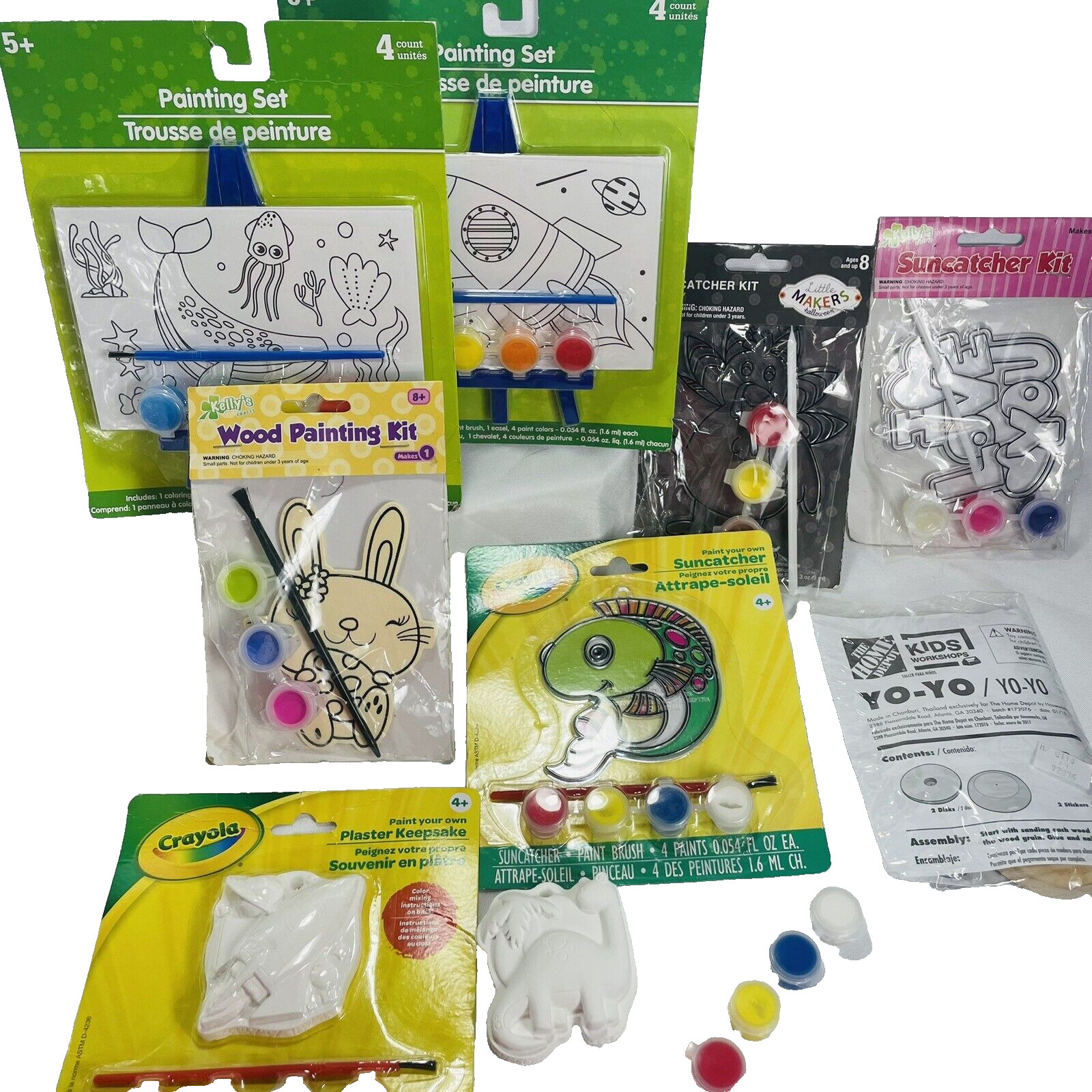 Craft Kits Kids Paint Build Your Suncatcher Yo-yo Kits 6-8 Years Lot of 8
