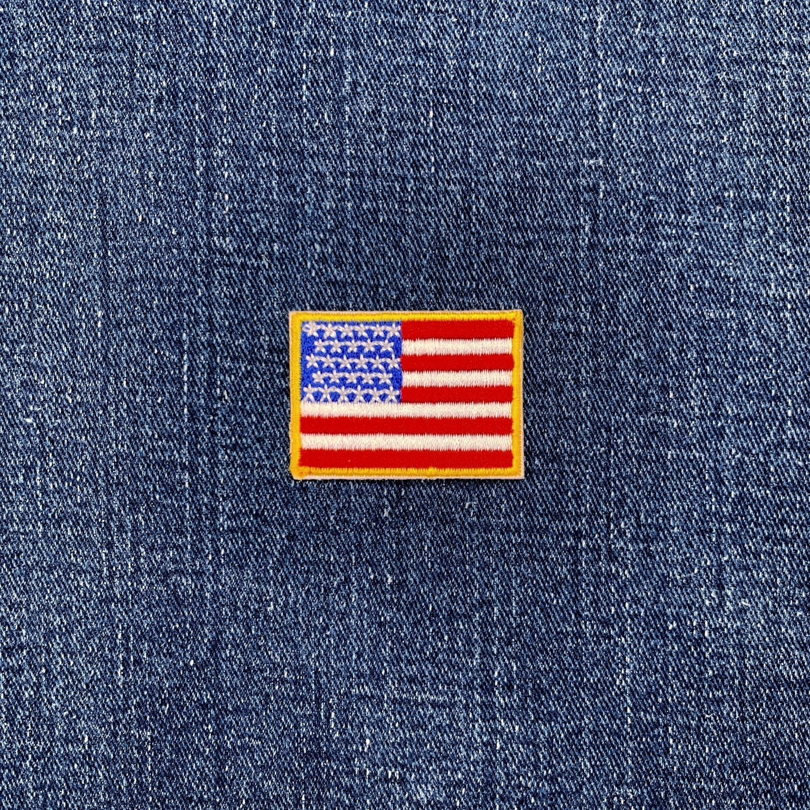 Small American Flag Patch – Embroidered USA Badge 1.5″ (Iron On)