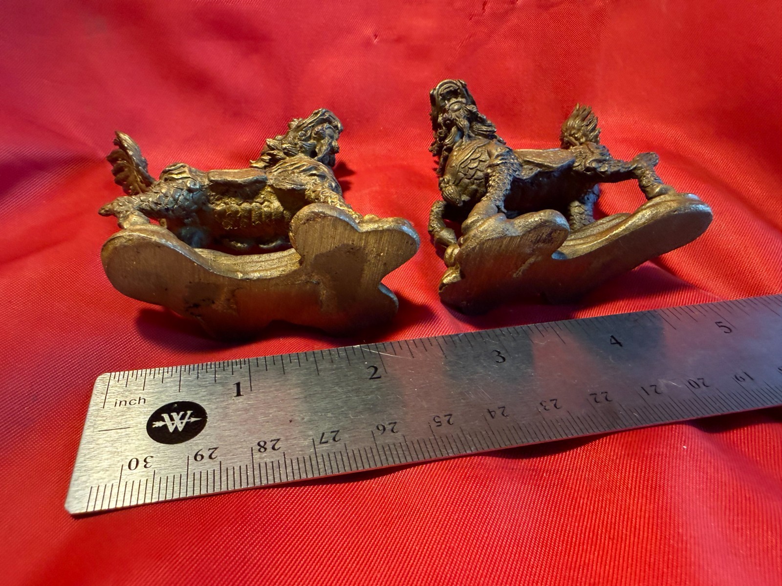 1 Pair Bronze Rider Collectible