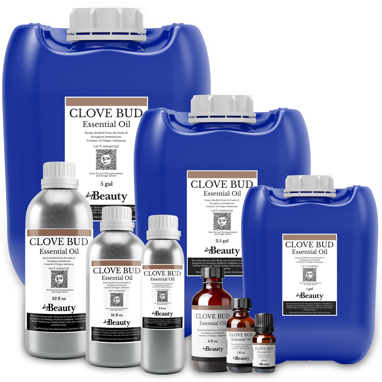Bulk Clove Essential Oil – Large Wholesale Size – Pure and Undiluted