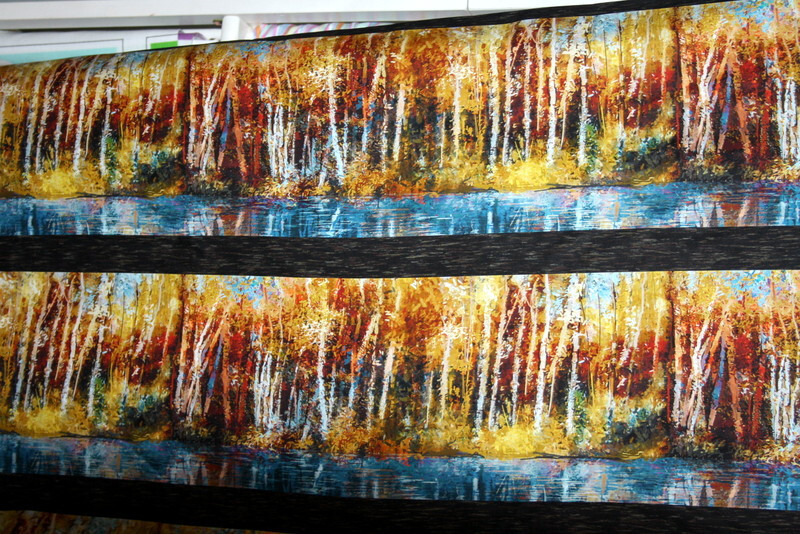 A YEAR OF ART TREE STRIPE II FROM IN THE BEGINNING FABRICS -100% COTTON FABRIC