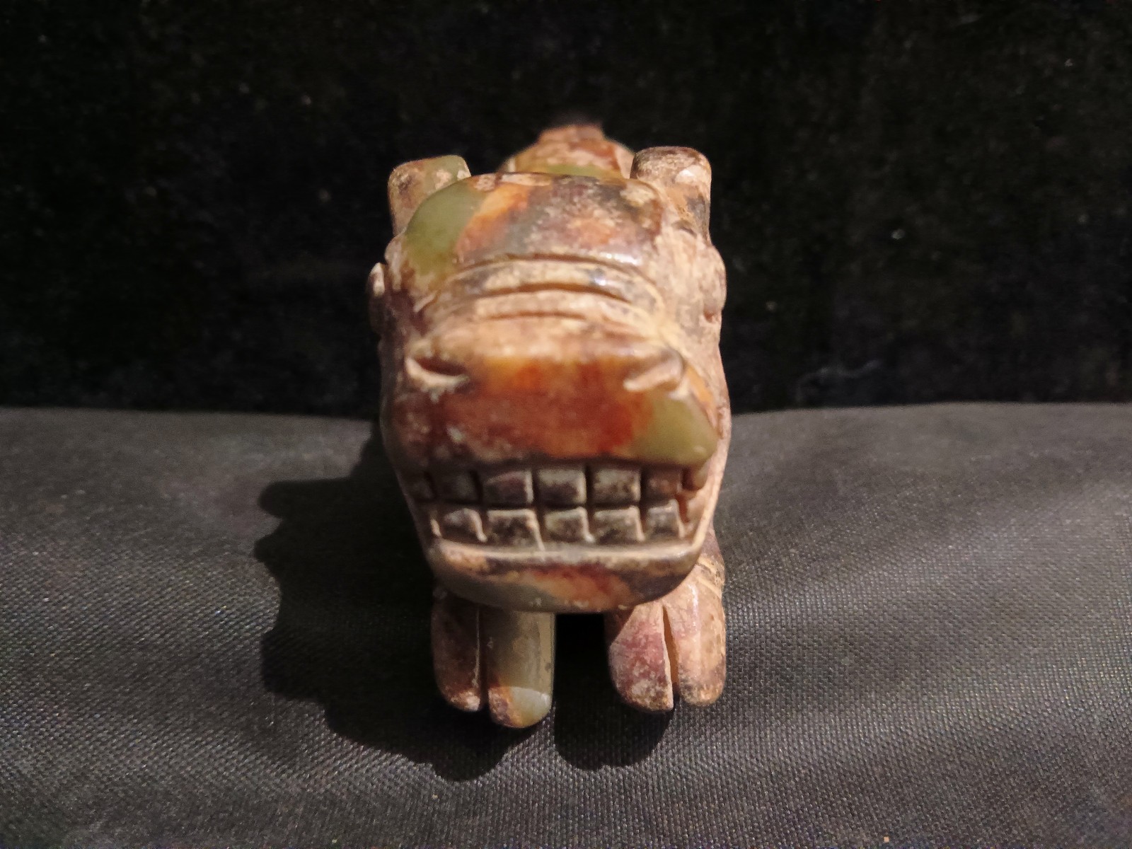 Wonderful Chinese Old Jade Hand Carved *Tiger* Statue