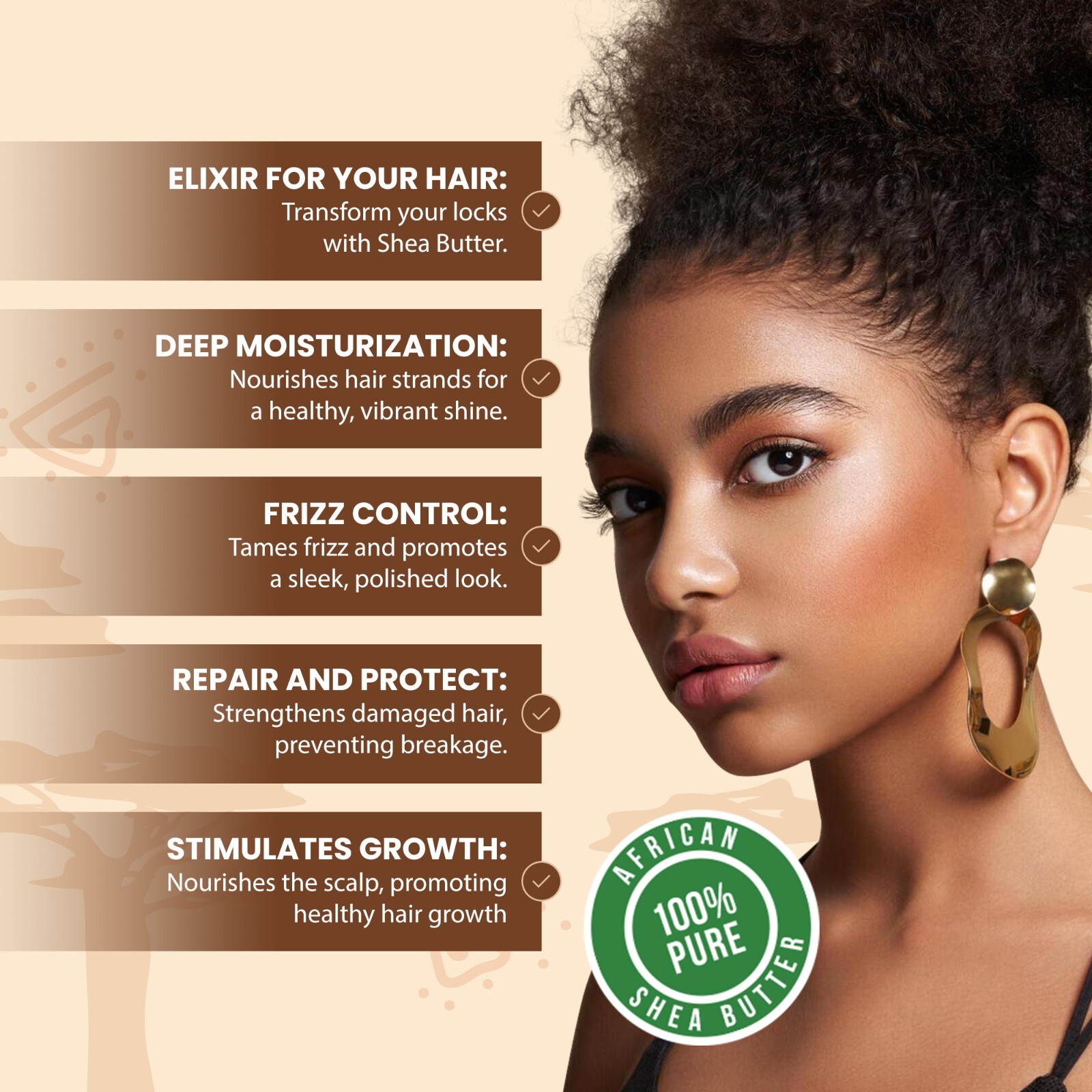Raw African Shea Butter 12 oz. 100% Pure Organic Unrefined Natural From Ghana