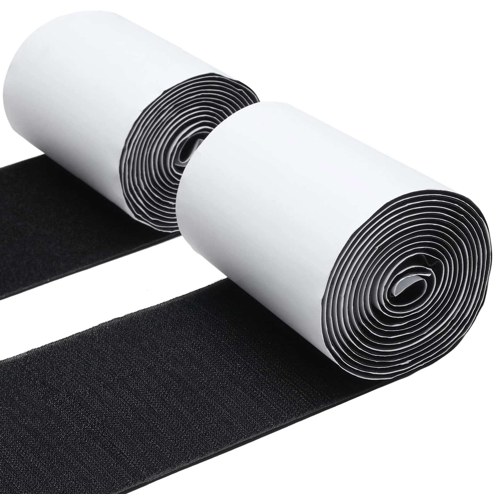 4.4 Inches x 7 Feet Strong Sticky Back Heavy Duty Hook and Loop Tape Adhesive