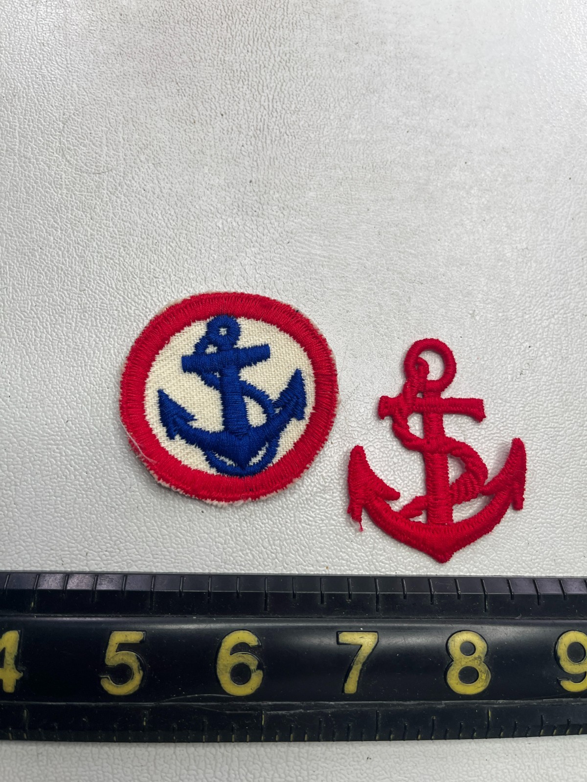 Vintage 2 Patches NAVY or SHIP ANCHOR Patch Lot T204