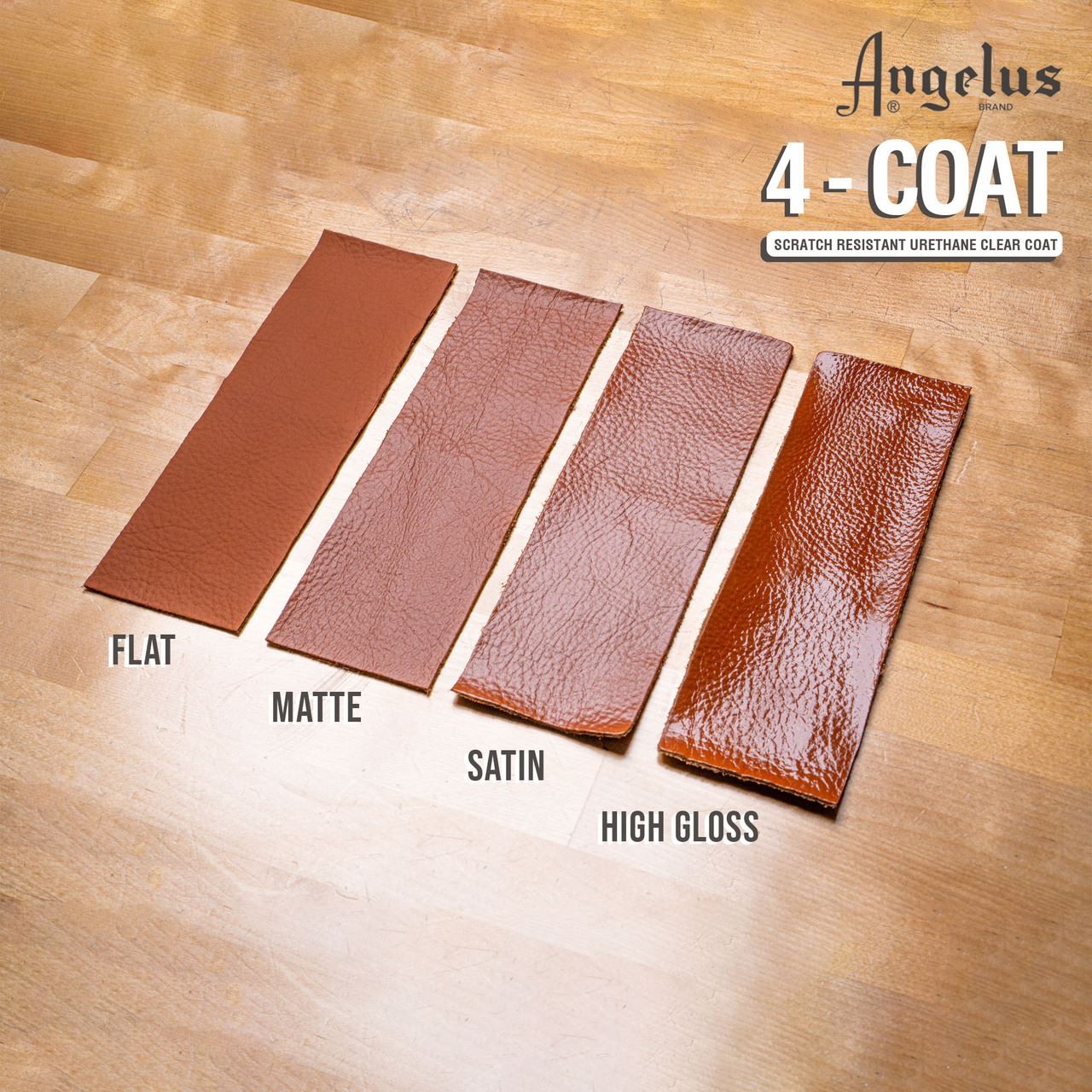Angelus 4-Coat Scratch Resistant Urethane Clear Coat Finishers (4 oz)