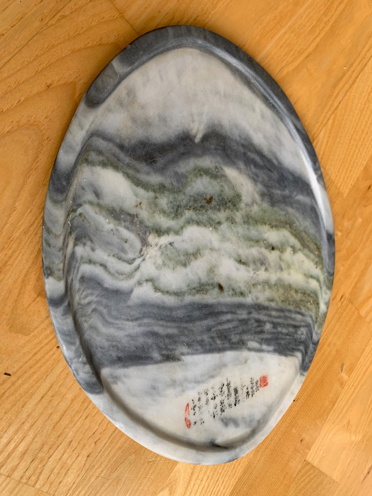 Dali Dream Stone Chinese Natural Marble Dream Stone Tea tray Vintage hand made