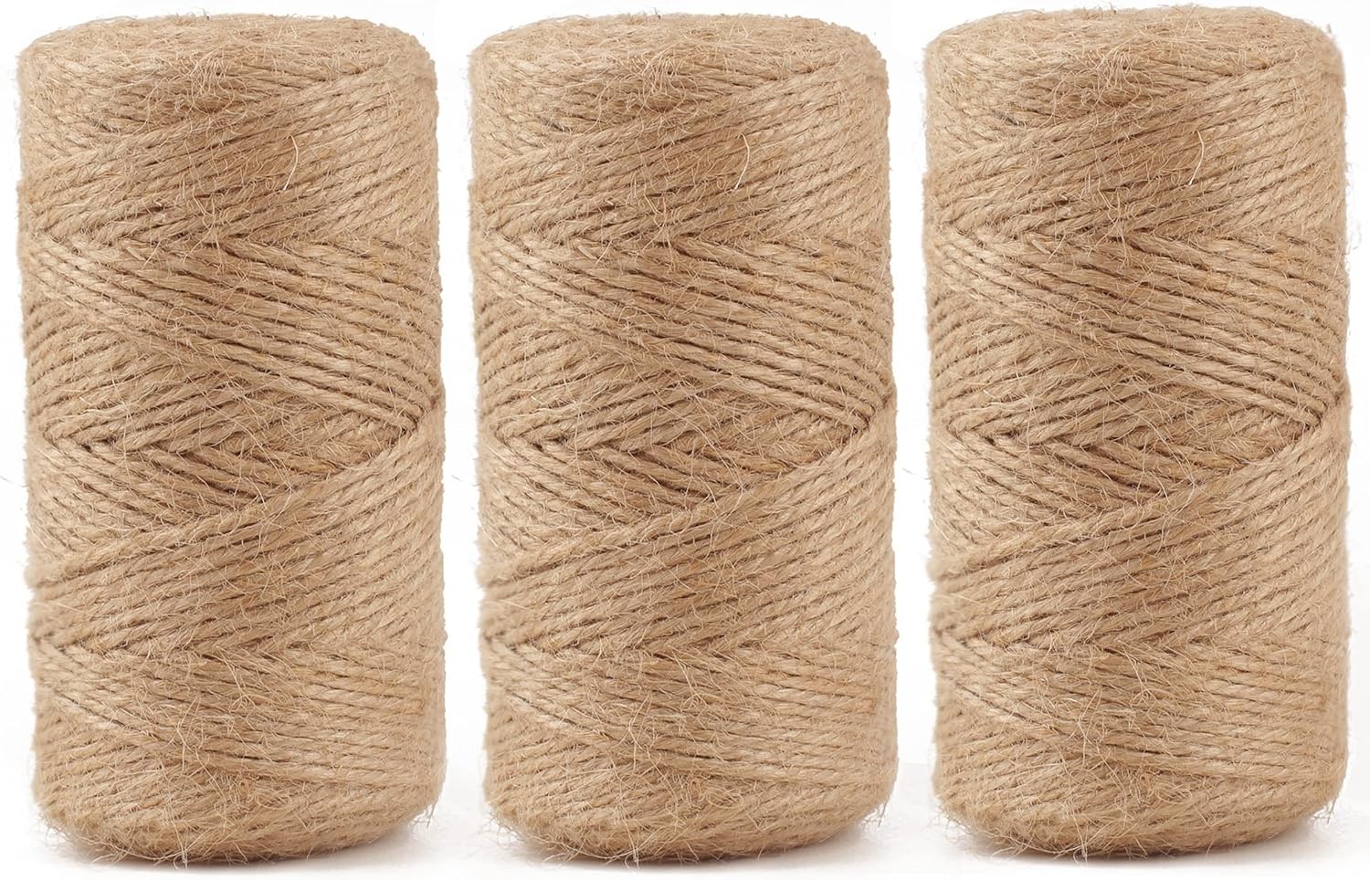 984 Ft Natural Jute Twine, Twine String, 3ply Thin Ribbon Hemp Twine, Twine for