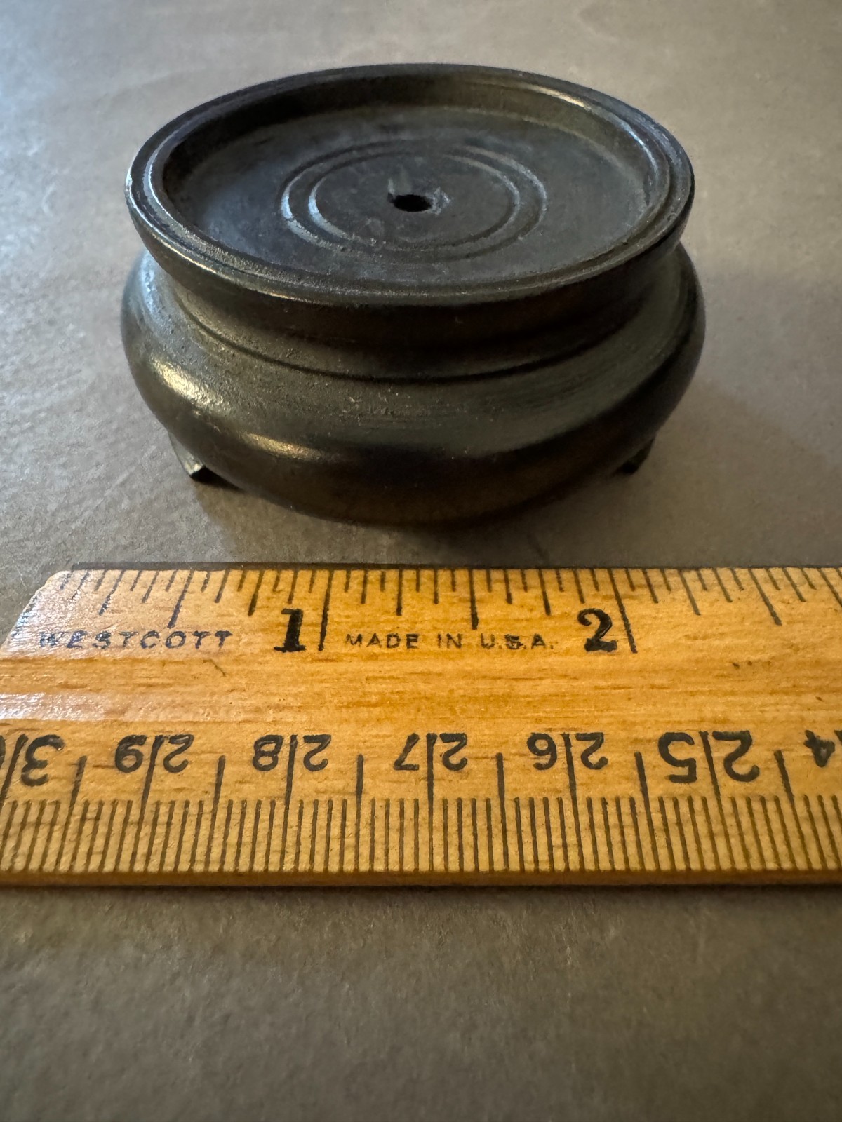 SMALL HAND CARVED EBONY WOOD ASIAN PLANT VASE STAND PEDESTAL PLATFORM BASE